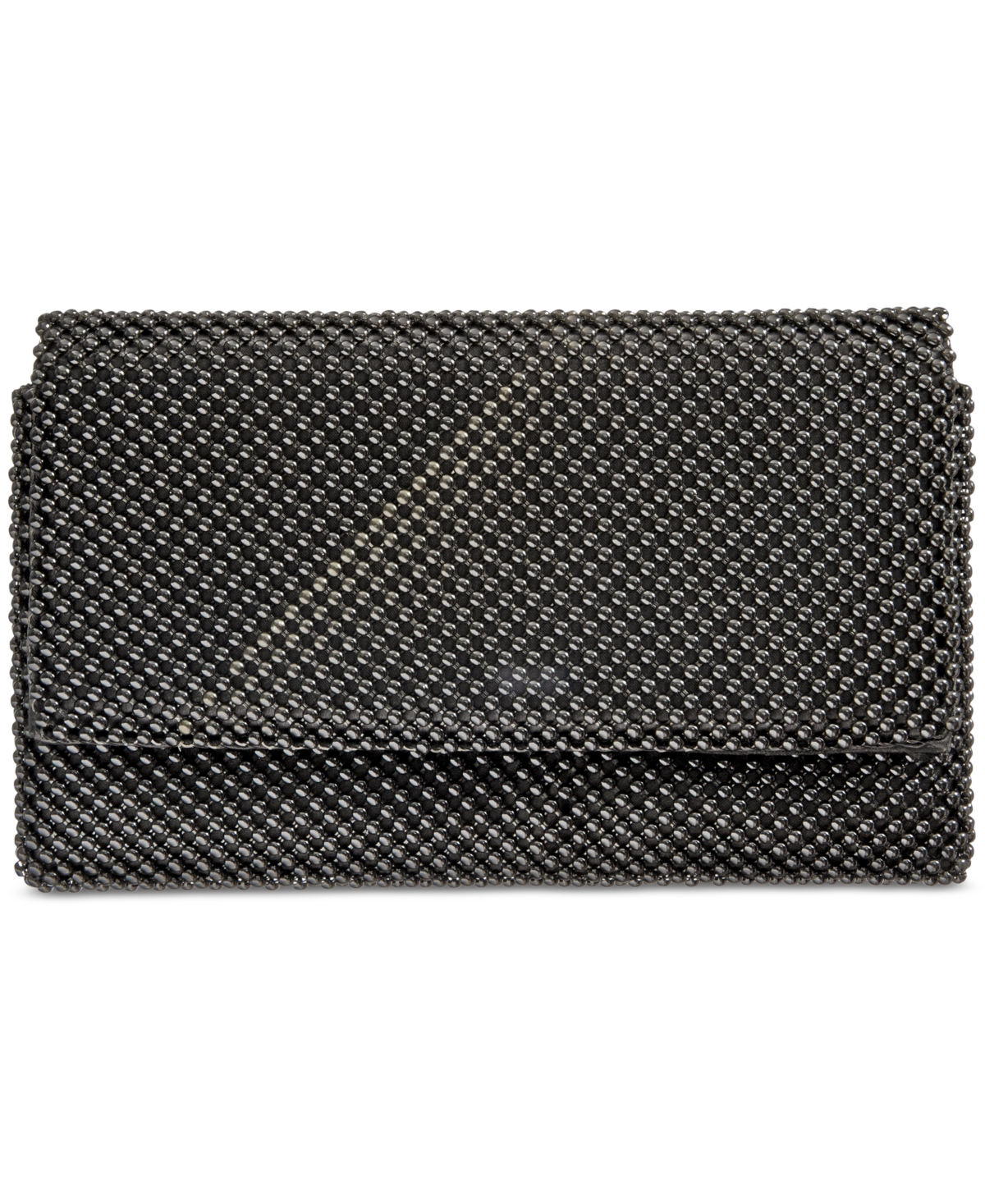 I.n.c. International Concepts Prudence Shiny Mesh Clutch, Created for Macy's -Silver