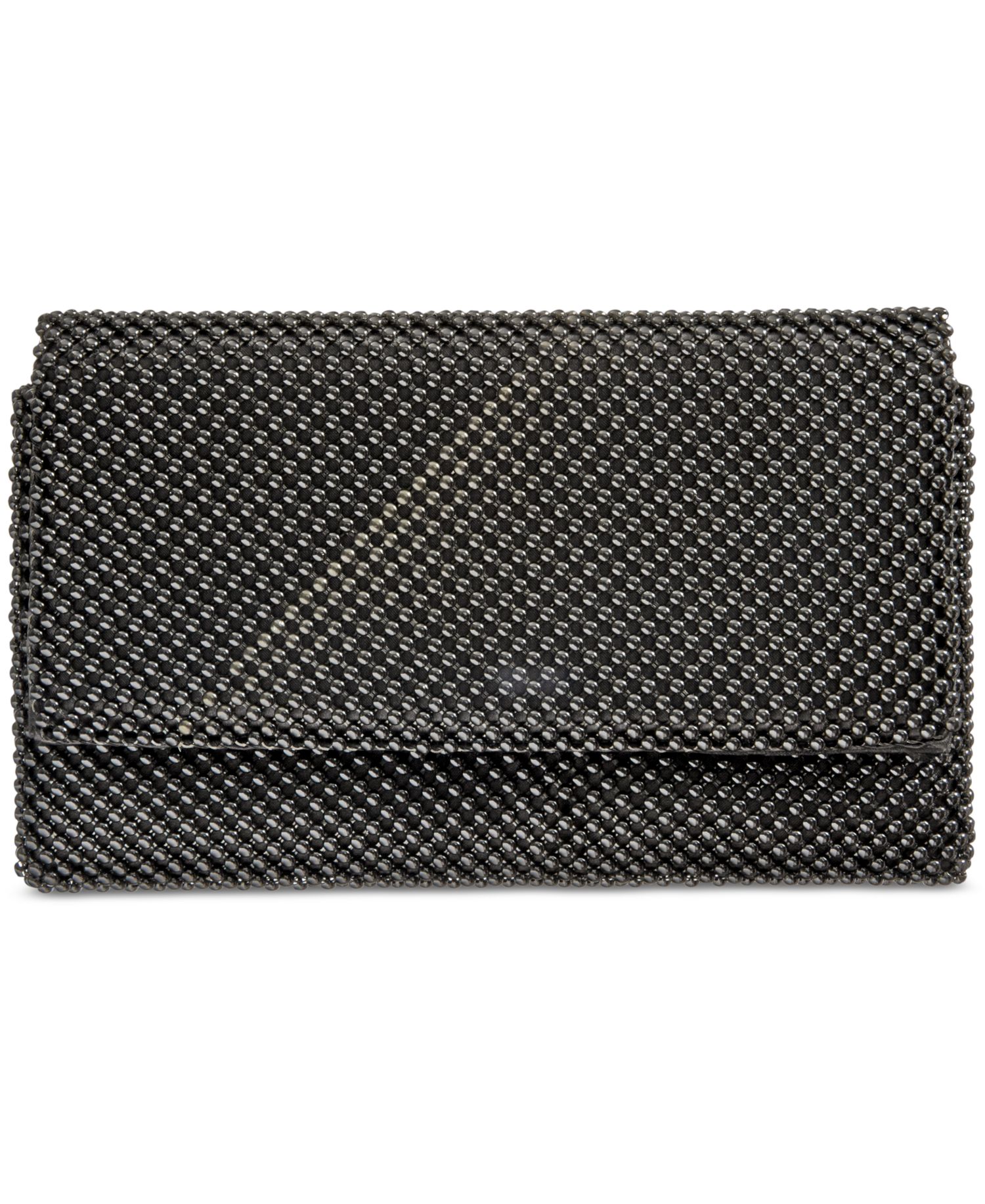 Prudence Shiny Mesh Clutch