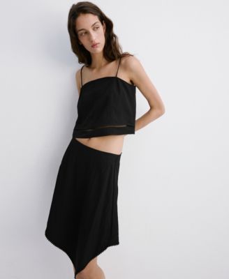 Women's Straps And Buttons Top
