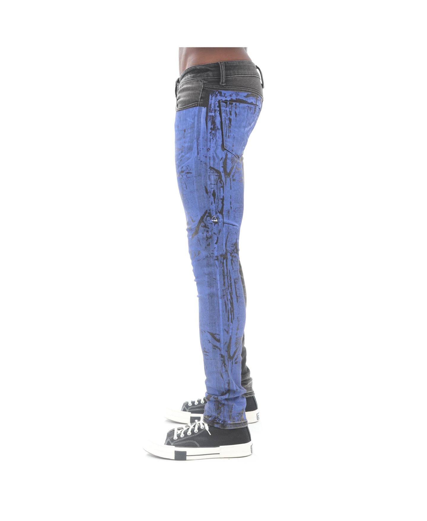 Мужские джинсы Hvman Chosen To Prevail x Cult Strat Super Skinny Fit Jean in Crinkled — фото 2