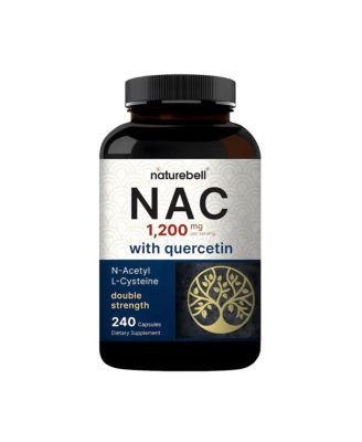 NatureBell Nac 1200mg Quercetin 240 Capsules Antioxidant - 80 Servings