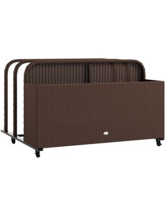 Wicker Pool Float Storage Organizer, Pool Float Holder
