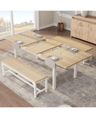  5-Piece Extendable Office Dining Table and Chair Set