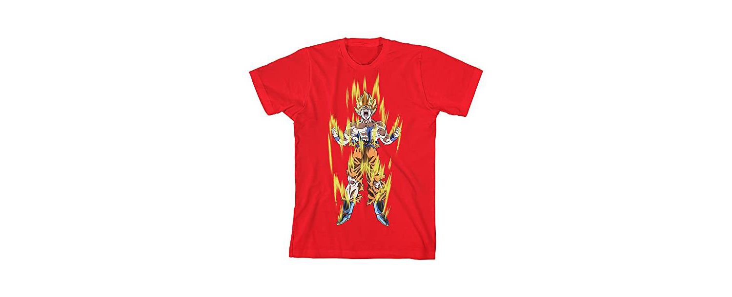 Super Saiyan Goku Youth Red Graphic Tee - S