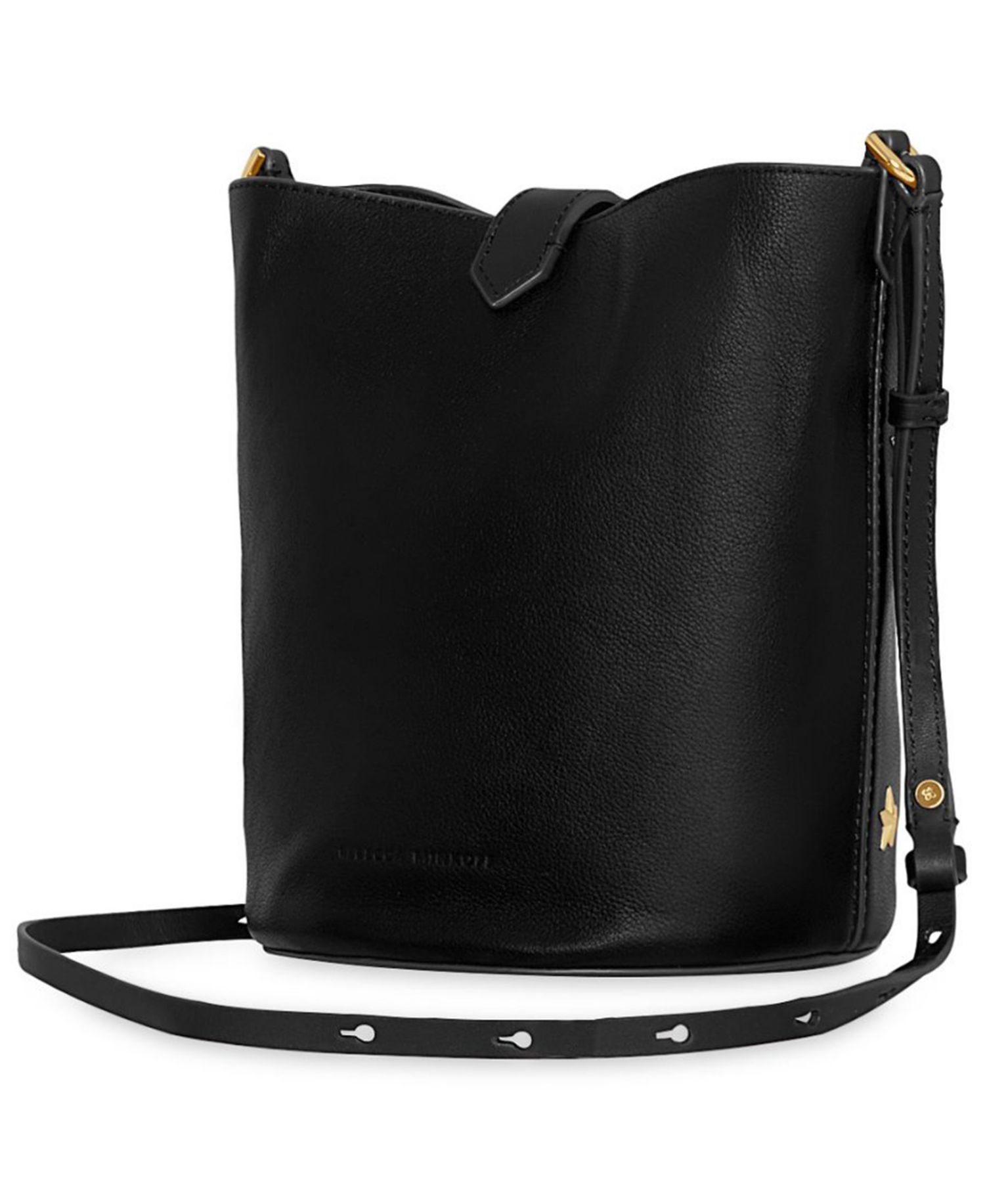 Megan Leather with Small Stars Bucket Handbag
