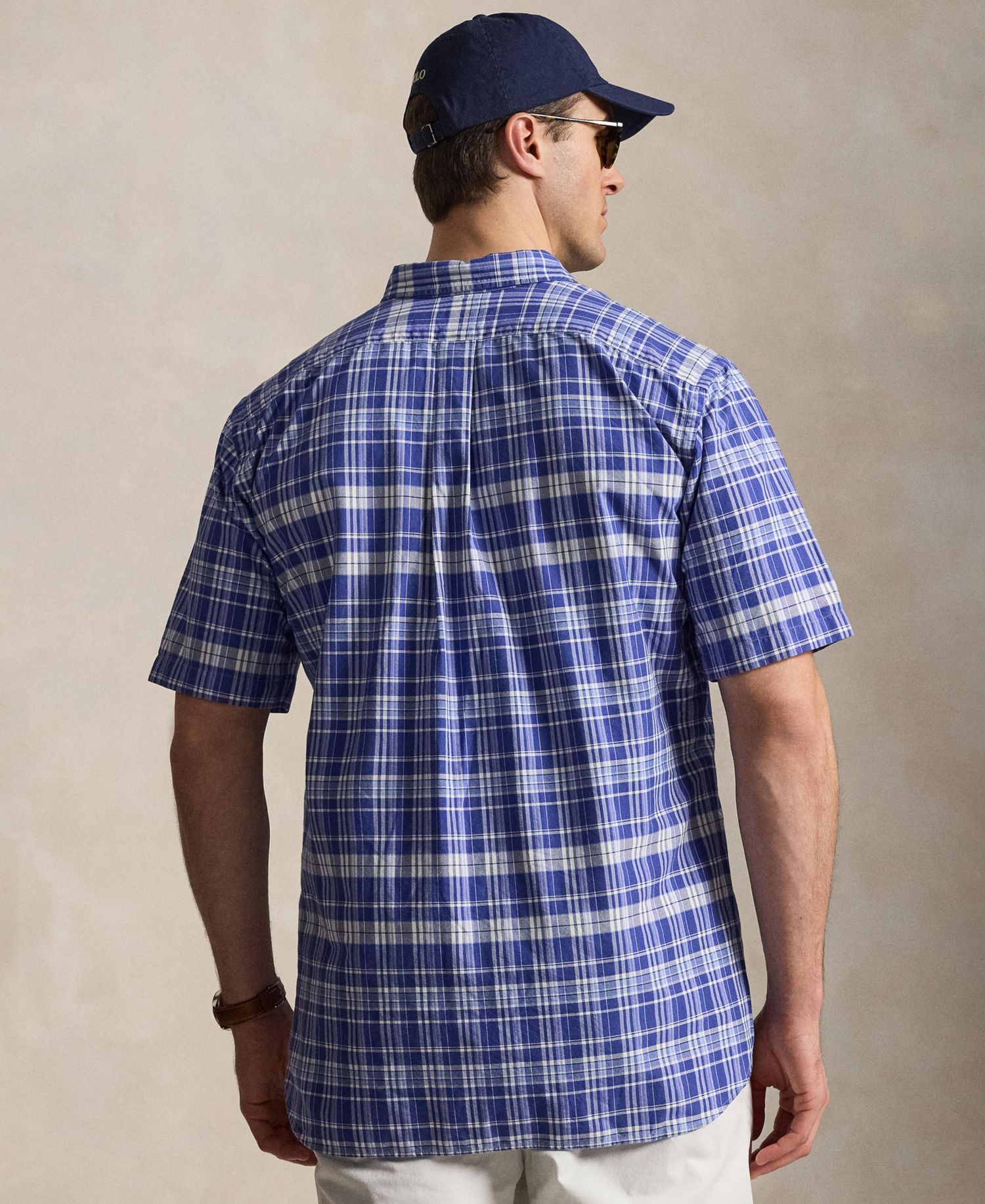 Men's Big and Tall Plaid Oxford Shirt