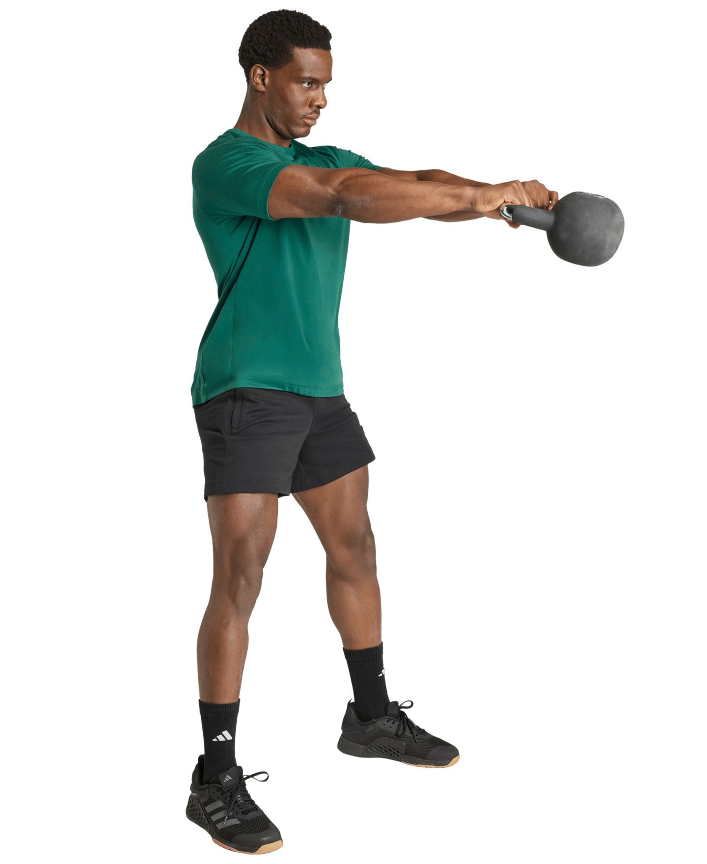 Мужские шорты adidas Workout Essentials Feelready Pull-On, цвет: Чёрный — фото 2