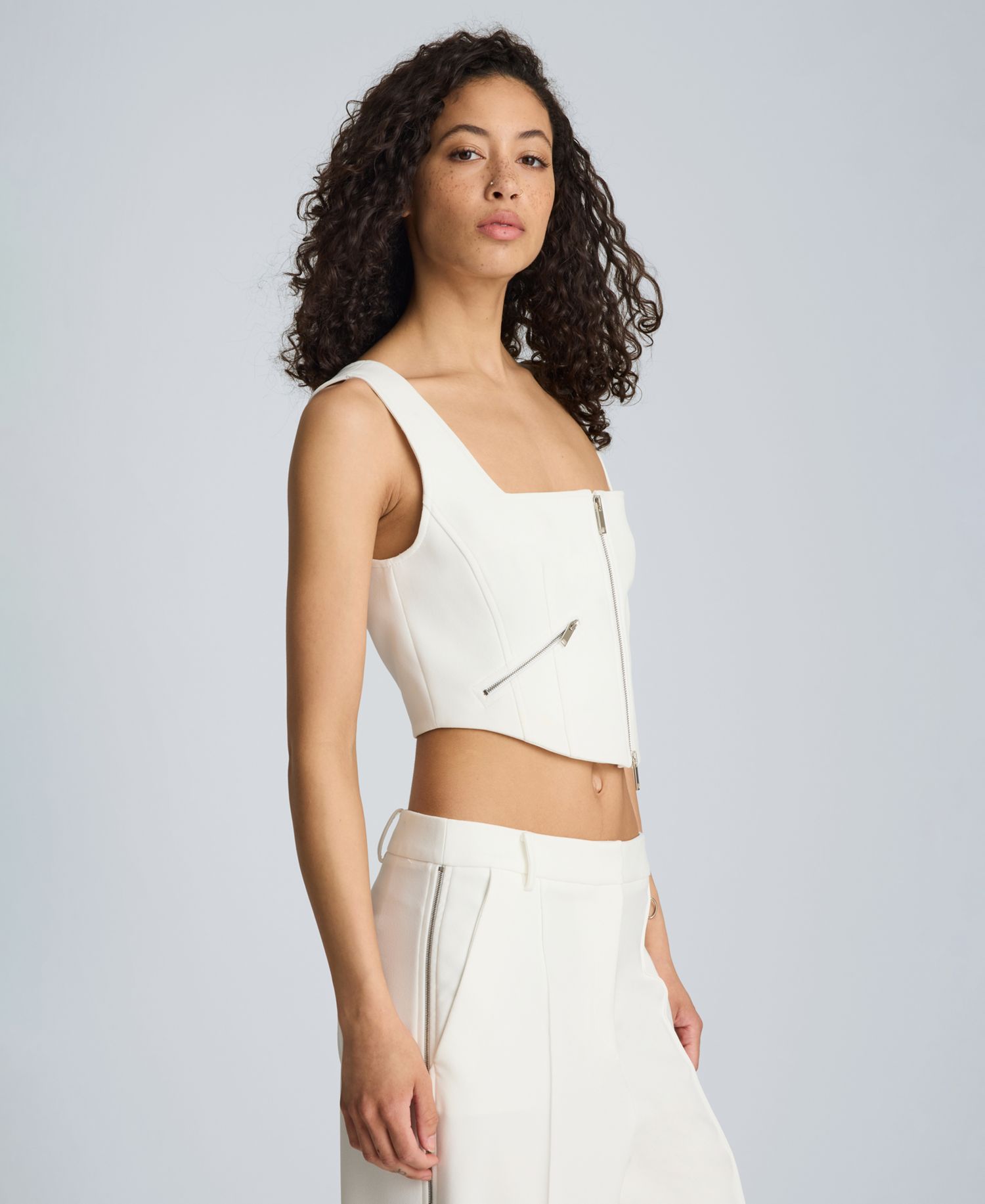 Women's Fitted Square Neck Bodice Top