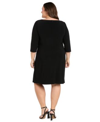 r&m plus size formal dresses Sweetheart Neckline Sequin Panel Godet Dress