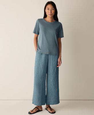 Women's Short-Sleeve Round Neck T-Shirt, Regular & Plus Size