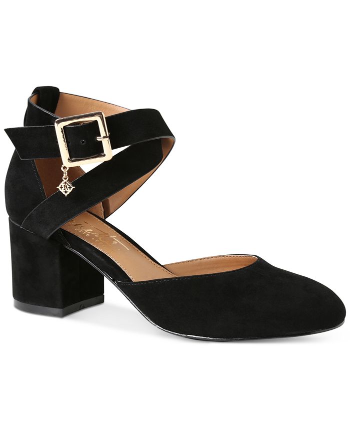 Nanette Lepore Nanette by Demi Two-Piece Block-Heel Pumps - Macy's