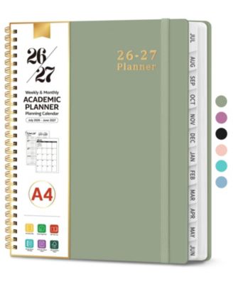 Planner 2026-2027 Academic Weekly Monthly Hardcover Tabs