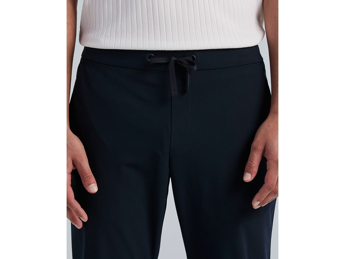 Мужские брюки Perry Ellis Slim Tapered Drawstring, цвет: Тёмный сапфировый — фото 3