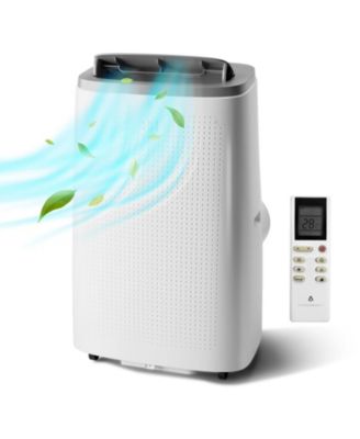 14,000 BTU Portable Air Conditioner with 3-in-1 Cooling, Dehumidifier and Fan, Quiet Sleep Mode, Remote and Dual Exhaust