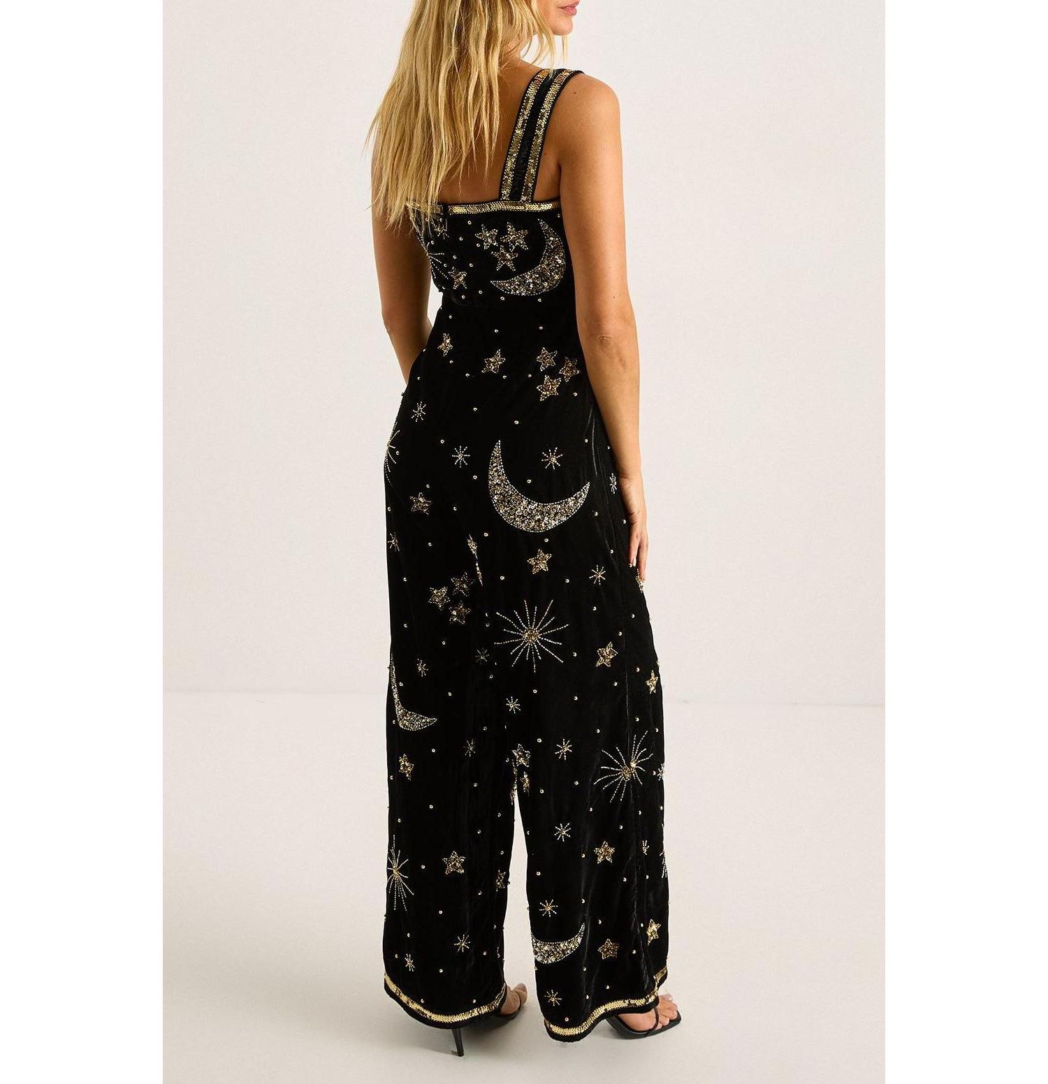 Women's Celestial Square Neck Jumpsuit