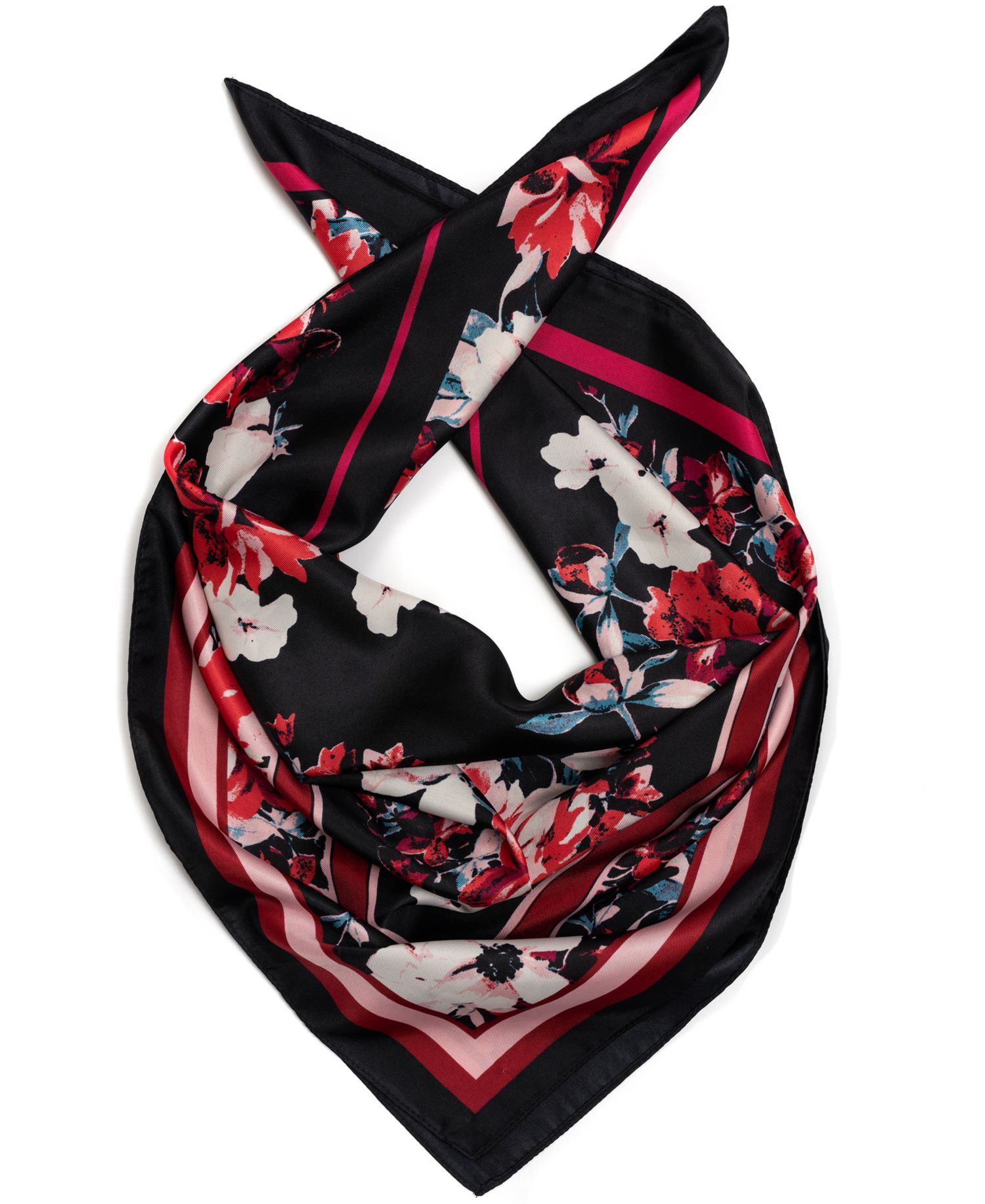 Posy Floral Border Square Scarf