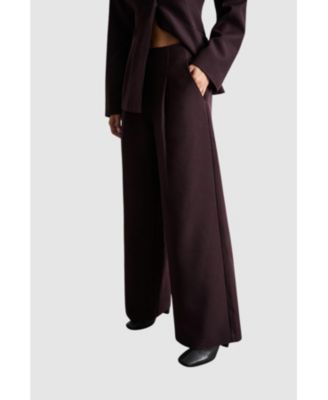 Women's Premium Wide Leg Tailored Trousers