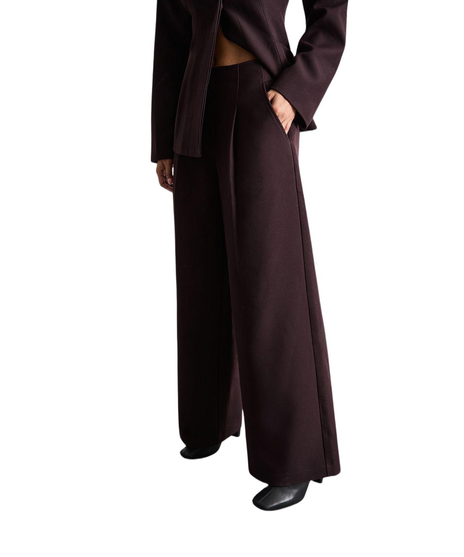 Women's Premium Wide Leg Tailored Trousers