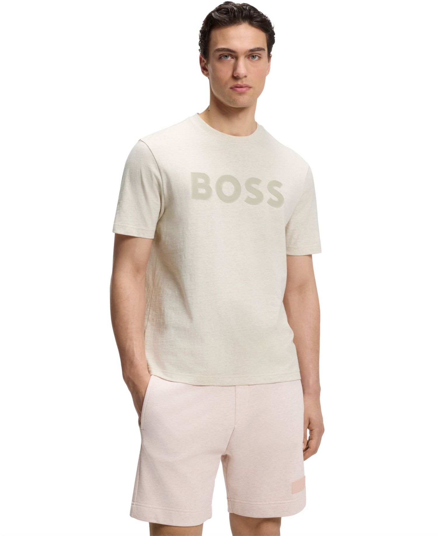 Men's Cotton Tonal Logo Regular-Fit T-Shirt