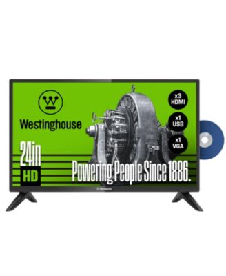 24" HD LED TV w/ Built-In DVD Player, HDMI & USB, Works with Fire Stick, Roku & Apple TV