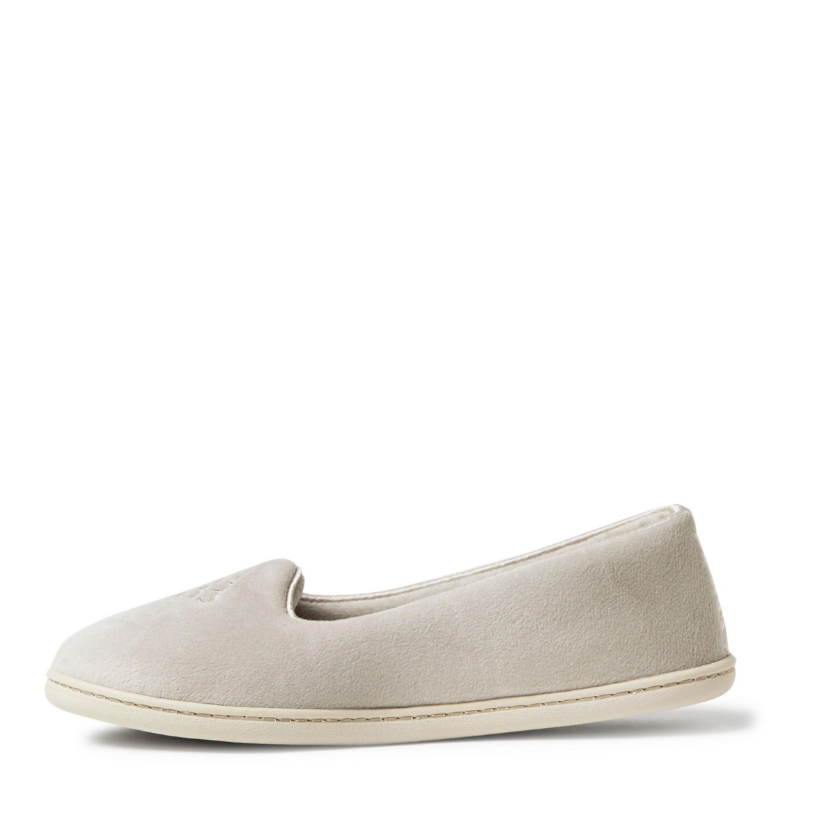 Женские Dearfoams Womens Rebecca Microfiber Velour Closed Back House Slipper — фото 8