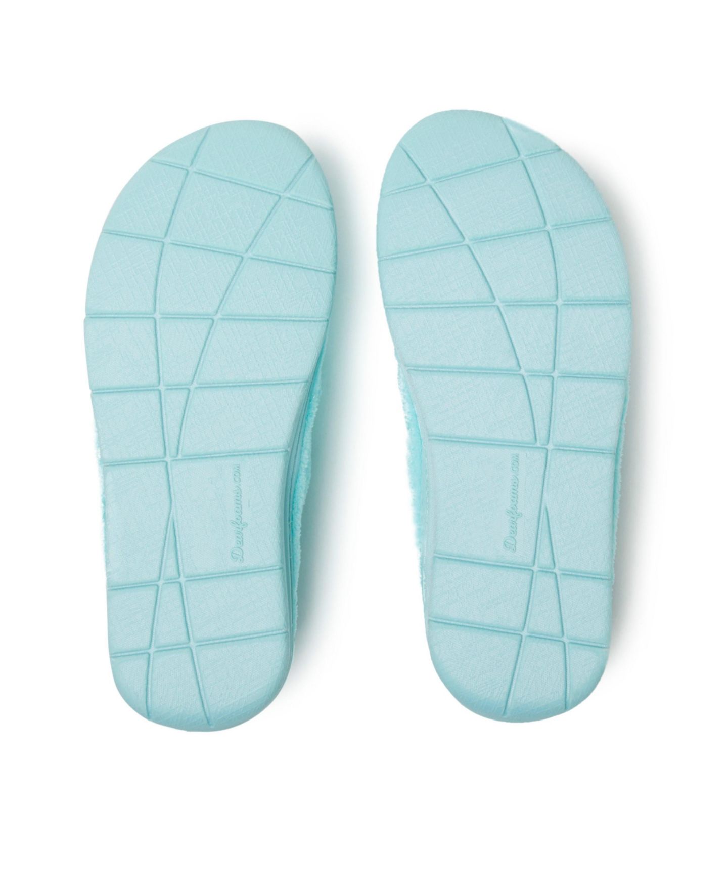 Женские тапочки Dearfoams Wrenley Terry Thong Flip Flop House Slipper, цвет: Синий — фото 6