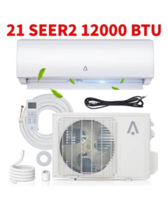 12000 BTU 21 SEER2 Wall-Mounted Mini Split Air Conditioner,  with Heat Pump and Installation Kits, 115V