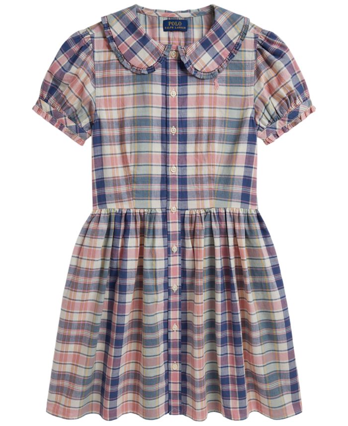 Polo Ralph Lauren Girls' 7-16 Short-Sleeve Dress Shirt