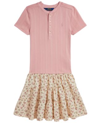 Girls' 7-16 Short-Sleeve Shirt Dress