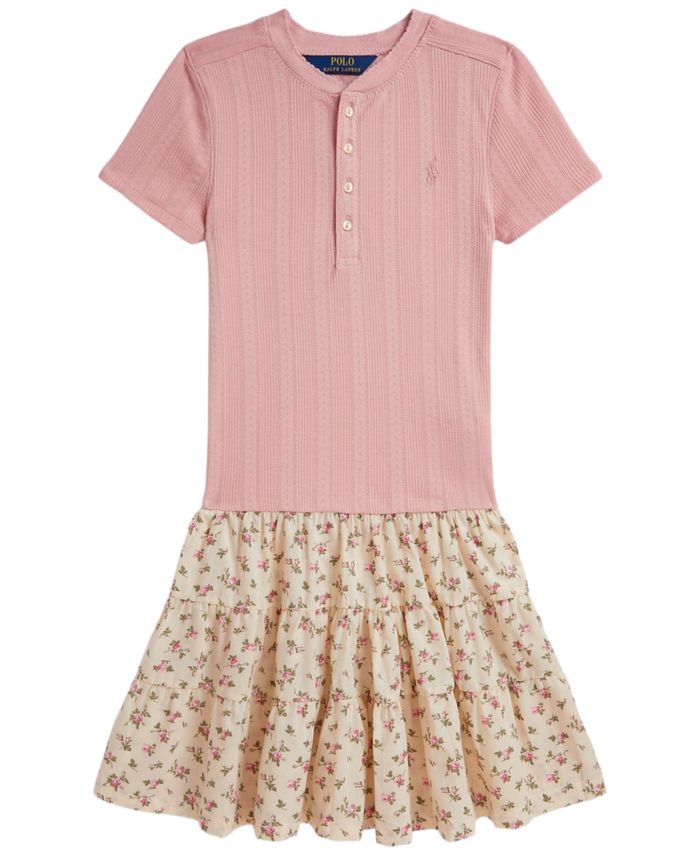 Polo Ralph Lauren Girls' 7-16 Short-Sleeve Shirt Dress