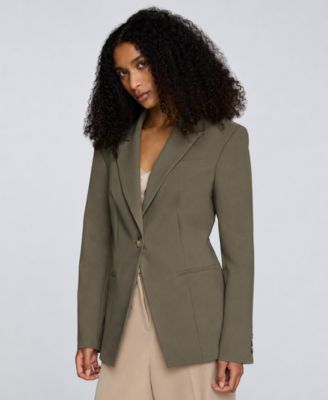 Women's Peak lapel One-Button Jacket
