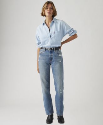 Premium Women's 501 90's Mid-Rise Straight-Fit Jeans 30"