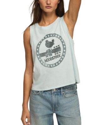 Women's Woodstock Muscle Sleeveless Tank Top
