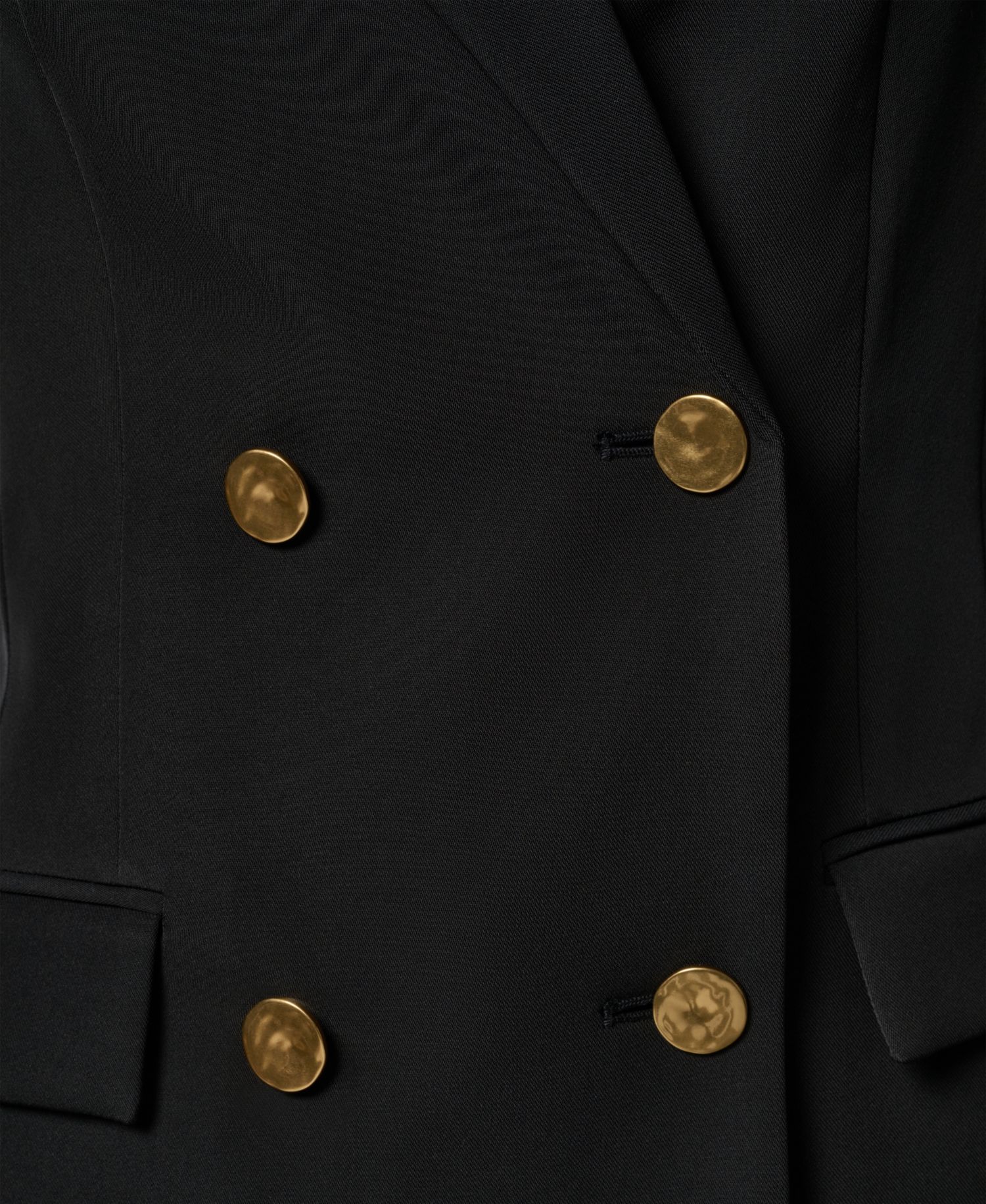 Petite Double-Breasted Long-Sleeve Blazer