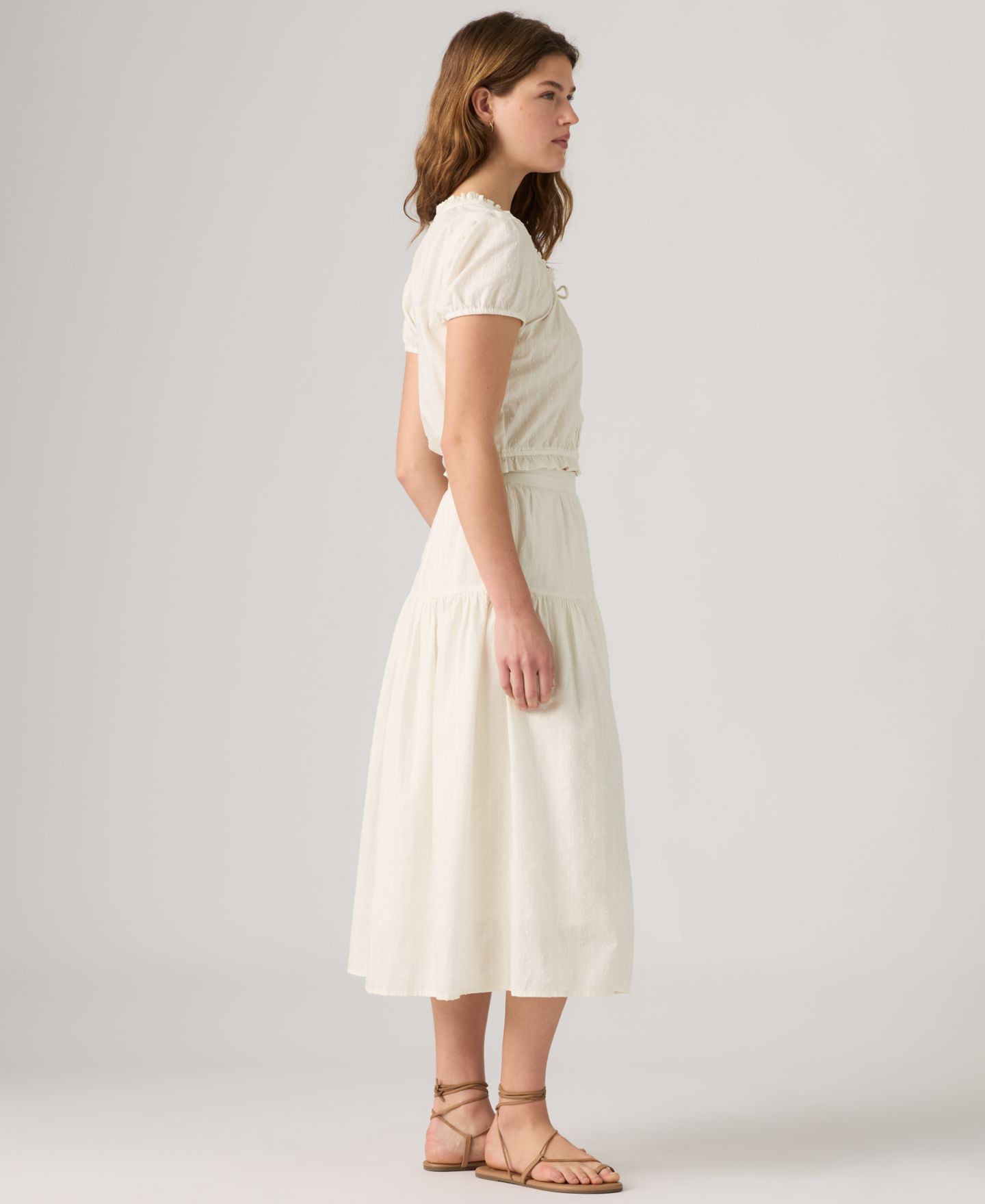 Женская юбка Levi's Zip Closure Leonie Midi, цвет: Облачный — фото 3