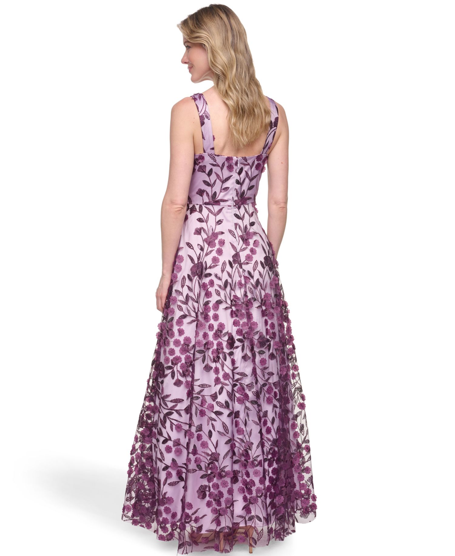 Women's Sleeveless V-Neck Ball Gown