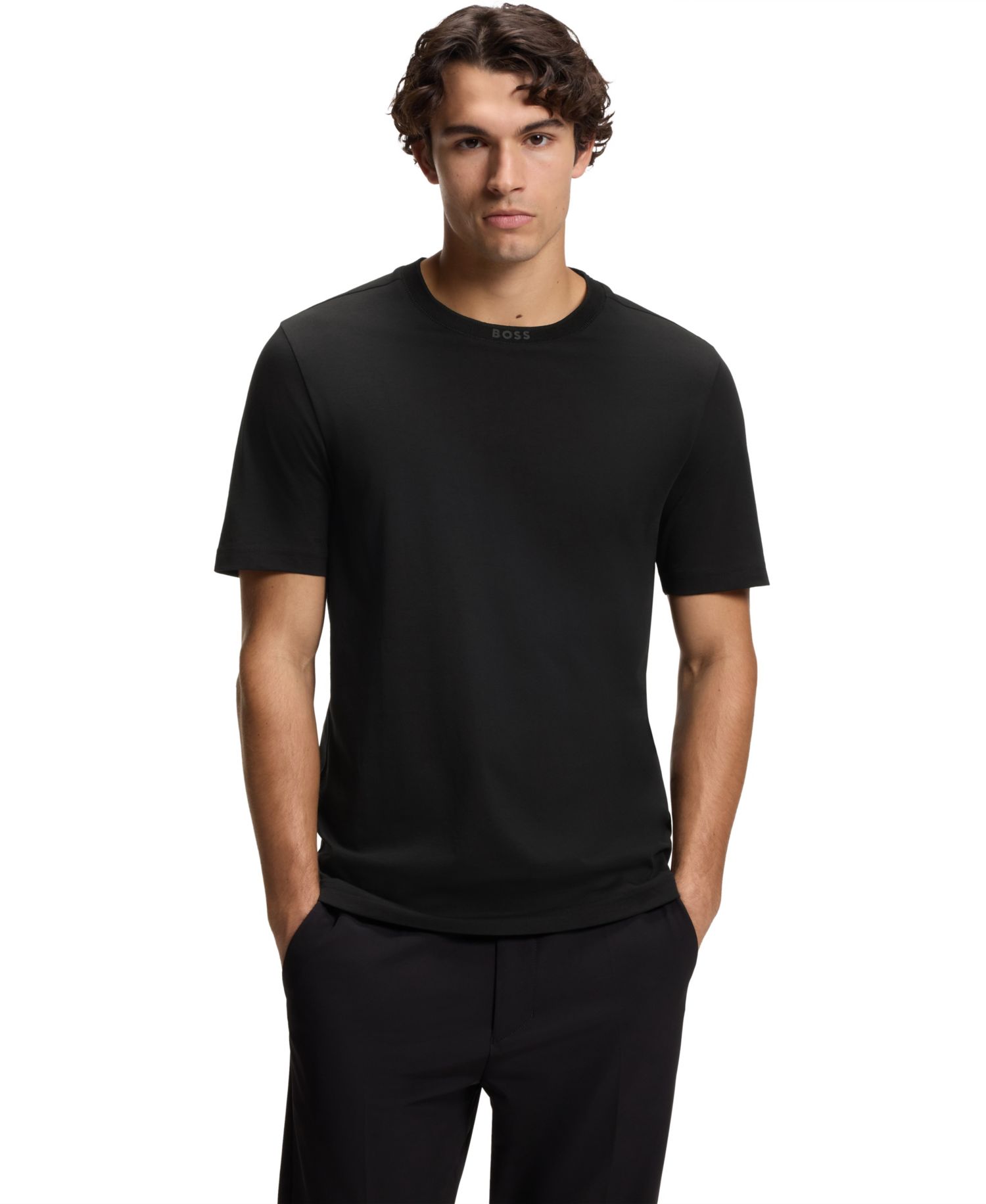 Men's Cotton Regular-Fit Crew-Neck T-Shirt