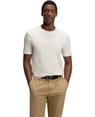 Men's Cotton-Blend Bubble-Jacquard T-Shirt