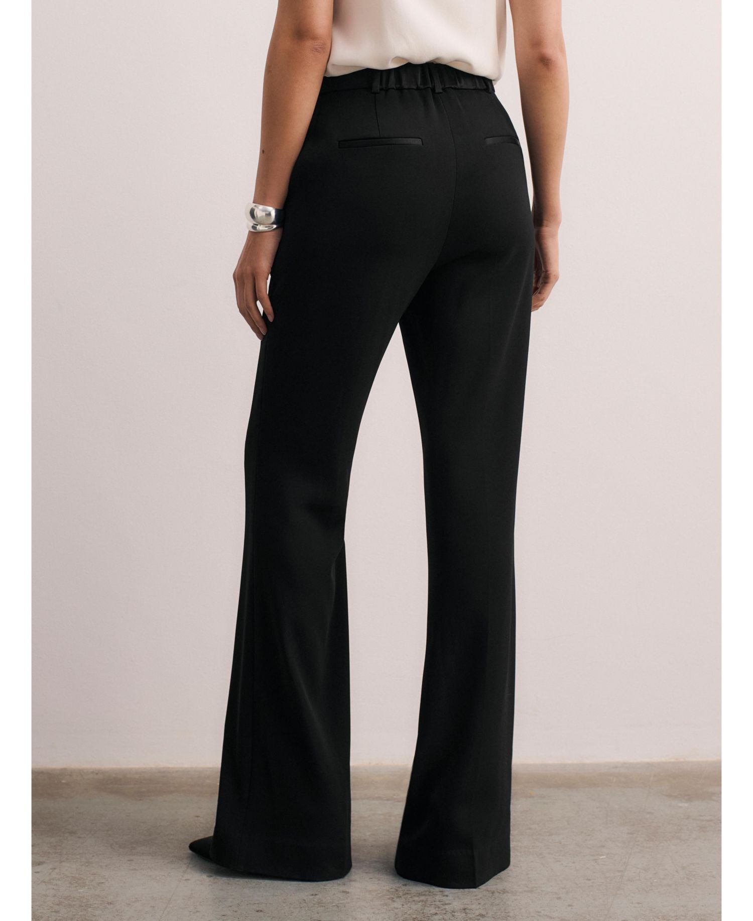Women's Mid Rise Wide Leg Trousers