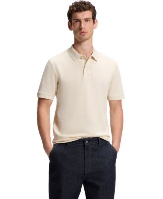BOSS By Men's Cotton Piqué Pallas Embroidered Logo Polo Shirt