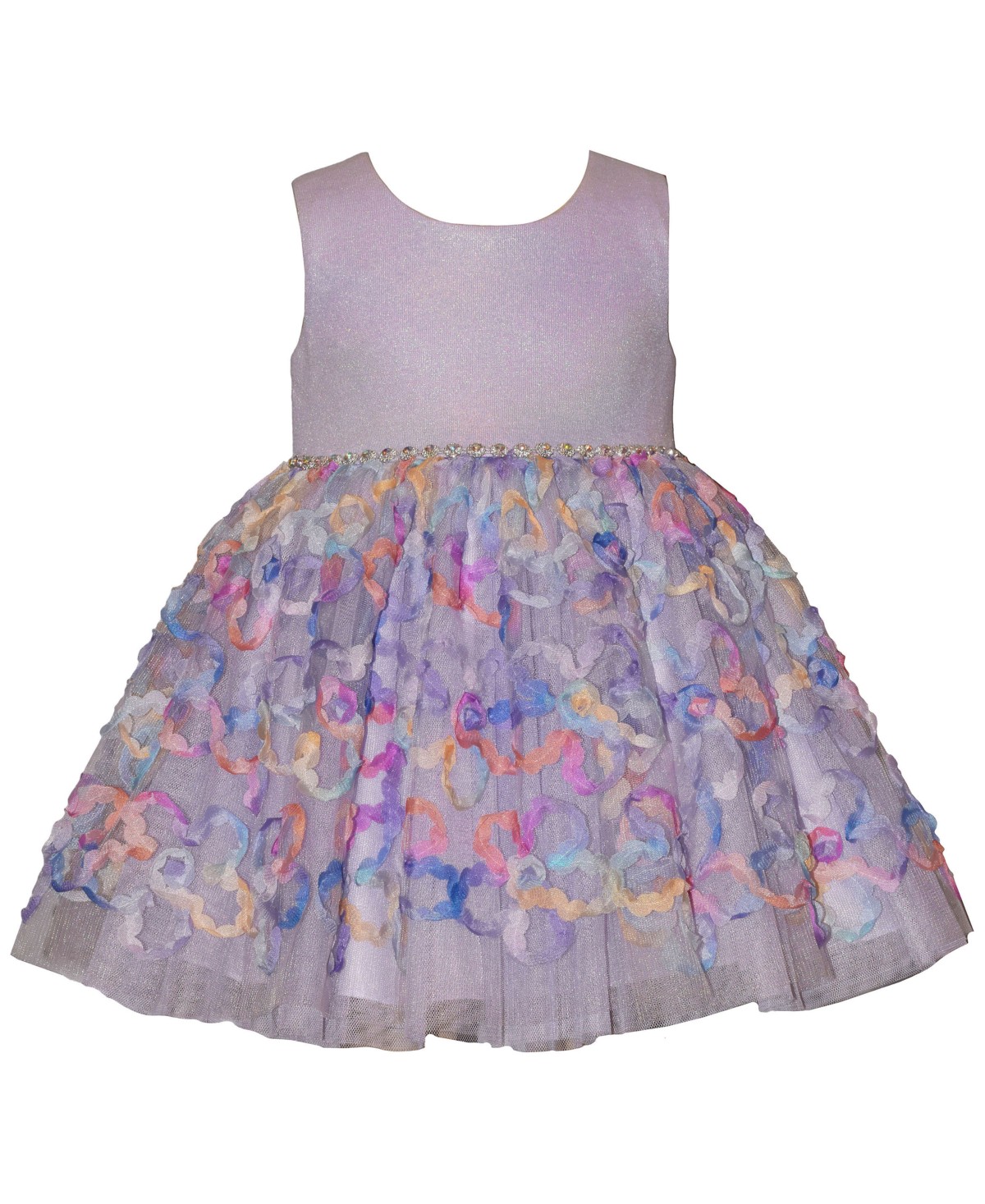 Детские Bonnie Jean Girls' 2T-6X Multicolor Sleeveless Party Dress — фото 1