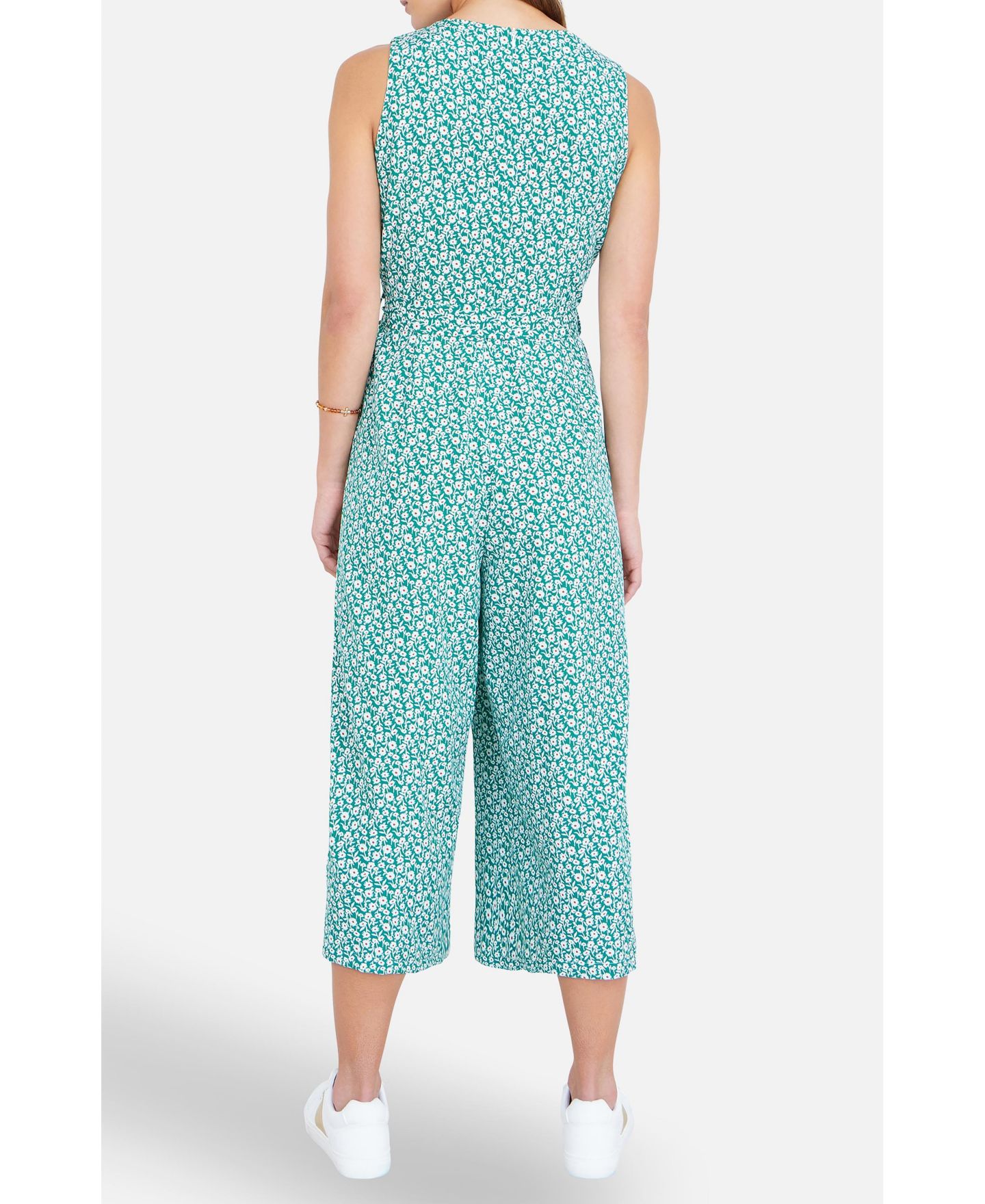 Женский комбинезон Yumi Ditsy Culotte Jumpsuit, цвет: Зелёный — фото 7