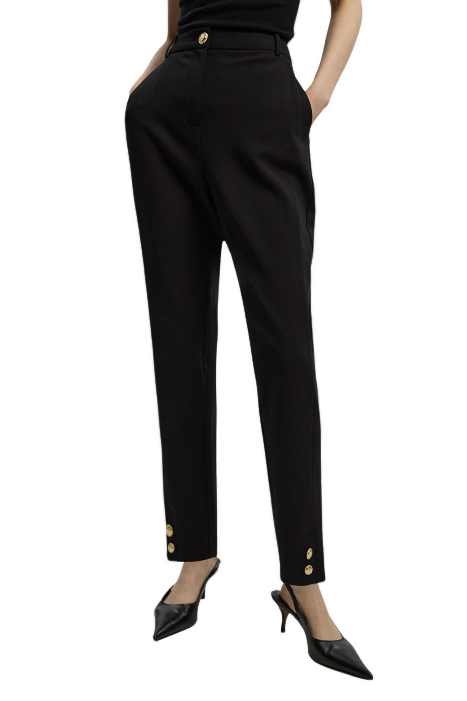 Women's Military Straight Leg Trousers