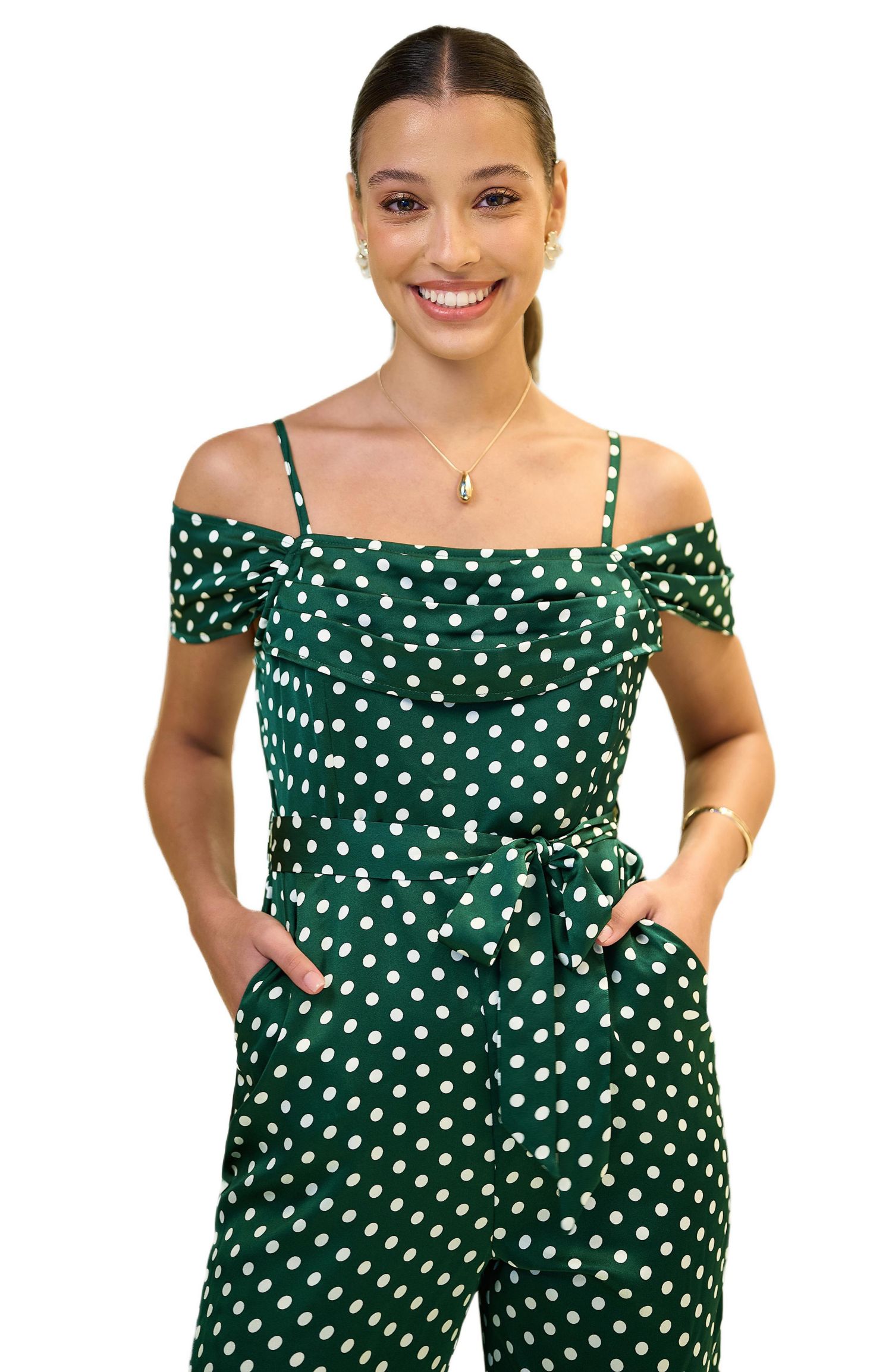 Women's Spot Bardot Jumpsuit