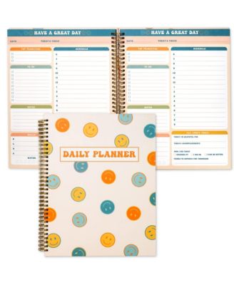 Daily Planner Notebook To Do List Hardcover Spiral Inspirational Quote Students Teens