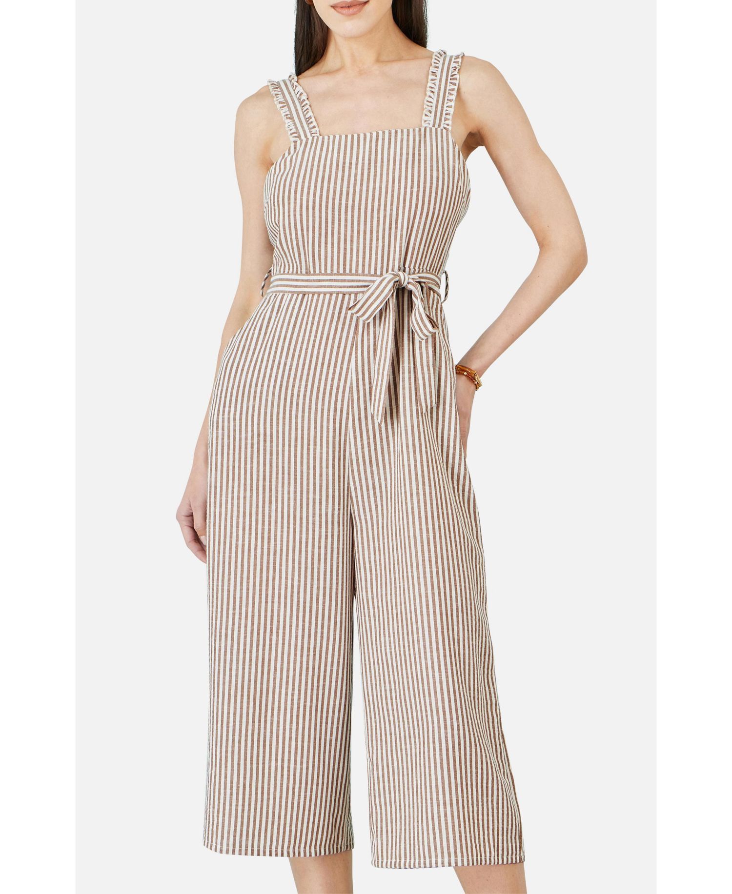 Women's Stripe Strappy Jumpsuit