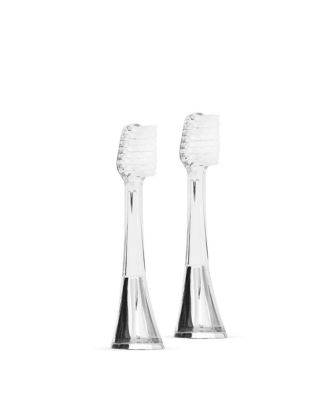 Zina45 Sonic Pulse Toothbrush Chrome Replacement Heads 2 pack