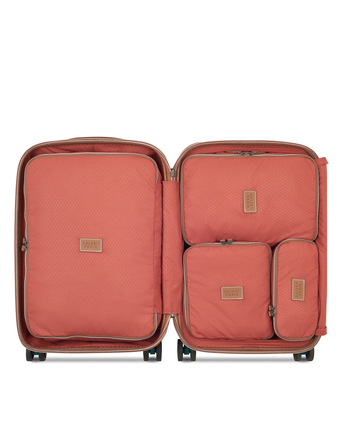 Сумки Delsey Paris Chatelet Air 2.0 Packing Cubes, Set of 4, цвет: Терракотовый — фото 2