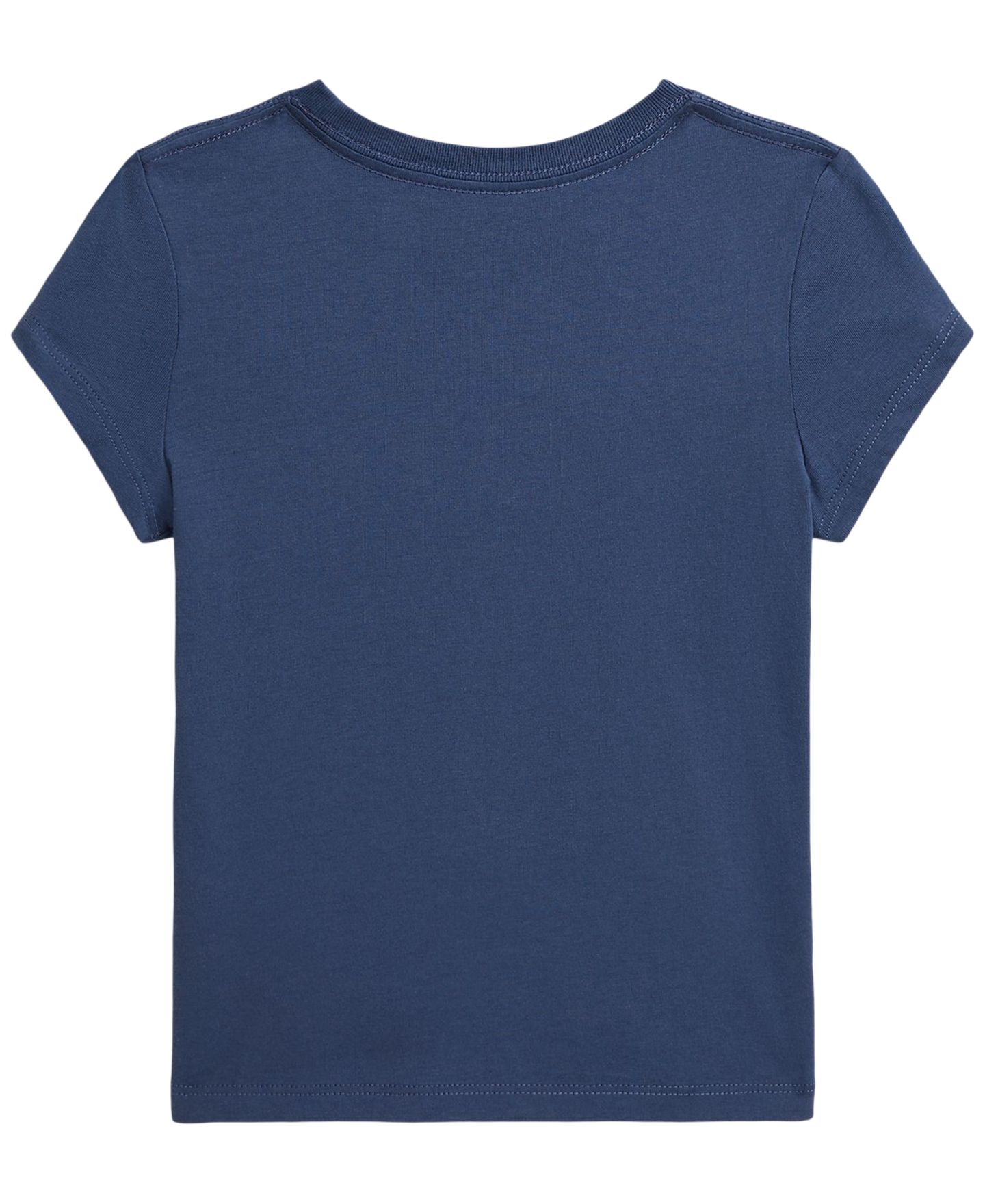 Футболка Polo Ralph Lauren Short-Sleeve Jersey T-Shirt для девочек, цвет: Королевский синий — фото 2