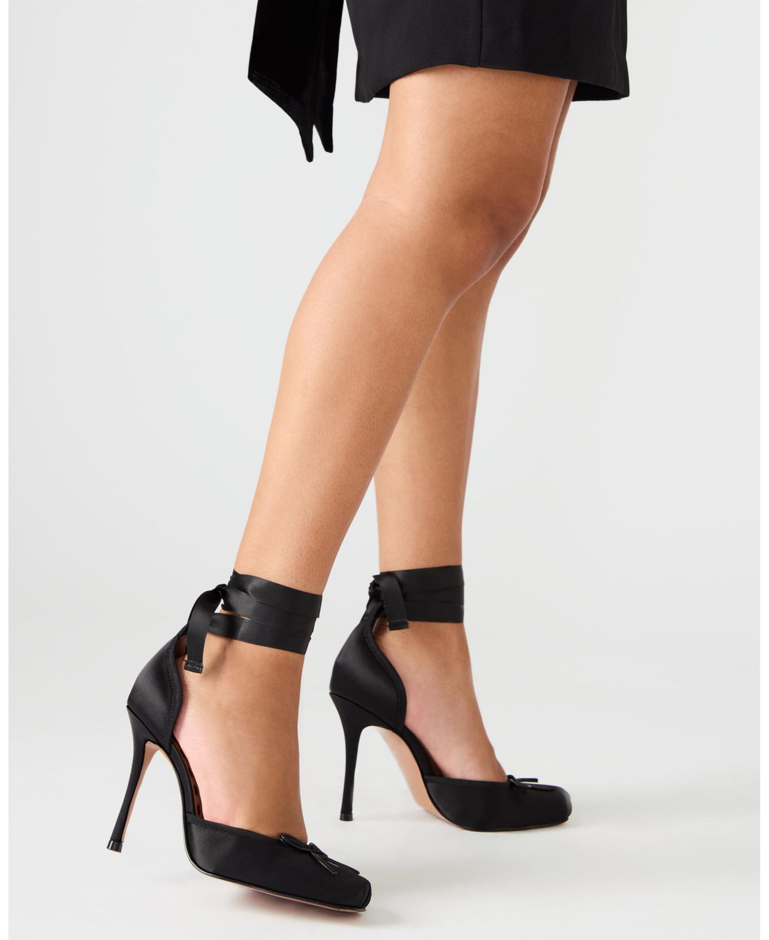 Women's Larina Lace-Up High Heel Ballet Pumps